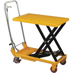 Wesco Industrial Products - 660 Lb Capacity Manual Hydraulic Scissor Lift Table - 11" to 35" Lift Height, 32" Platform Length x 20" Platform Width - Eagle Tool & Supply