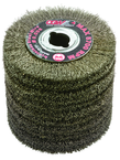 4 x 2-3/4 x 5/8-11" Stainless Steel wire .020 - Wire Brush for Right Angle Grinders - Eagle Tool & Supply