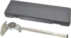 TESA Brown & Sharpe - 0" to 8" Range, 0.001" Graduation, 0.1" per Revolution, Dial Caliper - Black Face, 1.9" Jaw Length - Eagle Tool & Supply