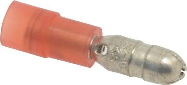 3M - 22 to 18 AWG Crimp Bullet Connector - Red Nylon Insulation - Eagle Tool & Supply