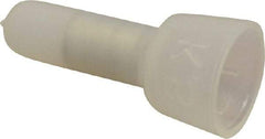 3M - 22 to 16 AWG Compatible, Nylon Fully Insulated, Crimp-On Butt Splice Terminal - Copper Contacts, 0.83" OAL, Clear - Eagle Tool & Supply