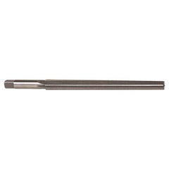 Alvord Polk - #10 Pin, 0.7216" Diam, 0.5799" Small End, 9/16" Diam Straight Shank, 6-1/16" Flute, Taper Pin Reamer - Eagle Tool & Supply