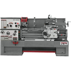 Jet - 16" Swing, 40" Between Centers, 230 Volt, Triple Phase Engine Lathe - 7MT Taper, 7-1/2 hp, 25 to 1,800 RPM, 3-1/8" Bore Diam, 40" Deep x 47" High x 116-1/2" Long - Eagle Tool & Supply