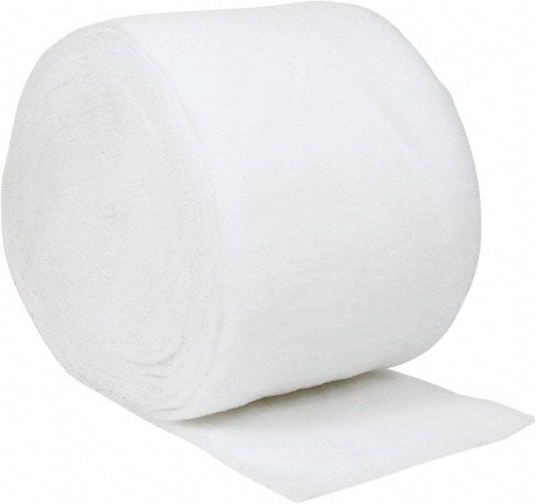 Made in USA - 135' Long x 25" Wide x 1/2" Thick Polyester Media Air Filter Media Roll - MERV 4, 78% Arrestance Efficiency, 500 FPM Max Air Flow, 0.08" wpg Init Resist, 1" wpg Final Resist, 30% Particle Capture Efficiency, Use with Continental - Eagle Tool & Supply