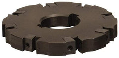 APT - Arbor Hole Connection, 0.72" Cutting Width, 2-1/16" Depth of Cut, 6" Cutter Diam, 1-1/4" Hole Diam, 12 Tooth Indexable Slotting Cutter - SM61 Toolholder, CTA 6 Insert, Neutral Cutting Direction - Eagle Tool & Supply