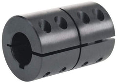 Climax Metal Products - 1/4" Bore, Steel, One Piece Clamping Shaft Collar - 13/16" Outside Diam, 1-1/4" Wide - Eagle Tool & Supply