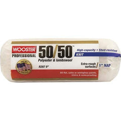 Wooster Brush - 1" Nap, 9" Wide Paint Roller - Rough Texture, Wool/Poly Blend - Eagle Tool & Supply