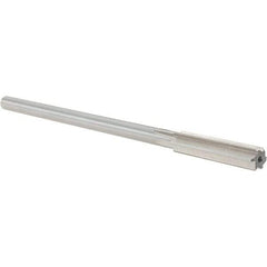 Alvord Polk - 0.3955" High Speed Steel 6 Flute Chucking Reamer - Straight Flute, 0.3105" Straight Shank, 1-3/4" Flute Length, 7" OAL - Eagle Tool & Supply