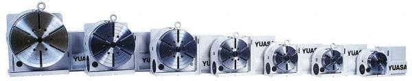 Yuasa - 2 Spindle, 100 Max RPM, 5.12" Table Diam, 1 hp, Horizontal & Vertical CNC Rotary Indexing Table - 30 kg (66 Lb) Max Horiz Load, 104.9mm Centerline Height - Eagle Tool & Supply