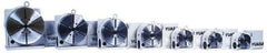 Yuasa - 1 Spindle, 75 Max RPM, 6.69" Table Diam, 0.53 hp, Horizontal & Vertical CNC Rotary Indexing Table - 80 kg (180 Lb) Max Horiz Load, 130.05mm Centerline Height - Eagle Tool & Supply
