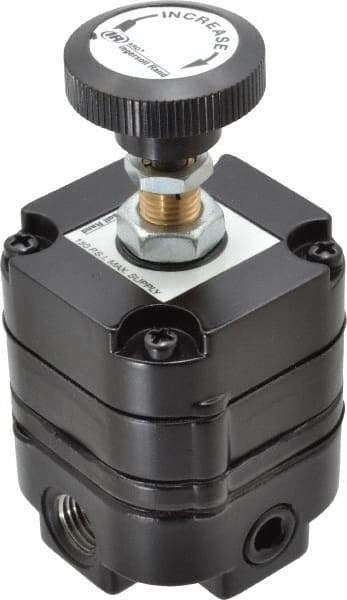 ARO/Ingersoll-Rand - 1/4 NPT Port, 14 CFM, Zinc Precision Constant Bleed Regulator - 2 to 120 psi Range, 150 Max psi Supply Pressure, 1/4" Gauge Port Thread, 2.12" Wide x 4.55" High - Eagle Tool & Supply
