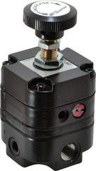 ARO/Ingersoll-Rand - 1/4 NPT Port, 14 CFM, Zinc Precision Constant Bleed Regulator - 2 to 60 psi Range, 150 Max psi Supply Pressure, 1/4" Gauge Port Thread, 2.12" Wide x 4.55" High - Eagle Tool & Supply