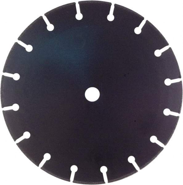 Disston - 12" Diam, 3/4 & 1" Arbor Hole Diam, Wet & Dry Cut Saw Blade - Tungsten Carbide-Tipped, Standard Round Arbor - Eagle Tool & Supply