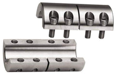 Climax Metal Products - 1-1/2" Inside x 2-5/8" Outside Diam, Two Piece Rigid Coupling without Keyway - 3-7/8" Long - Eagle Tool & Supply