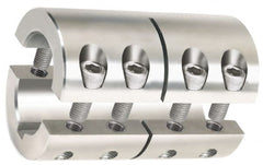 Climax Metal Products - 1-1/2" Inside x 2-5/8" Outside Diam, Two Piece Rigid Coupling with Keyway - Eagle Tool & Supply