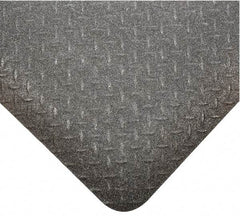 Wearwell - 75' Long x 2' Wide, Dry Environment, Anti-Fatigue Matting - Black, Vinyl with Nitrile Blend Base, Beveled on 4 Sides - Eagle Tool & Supply