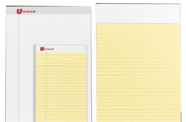 UNIVERSAL - 50 Sheet, 8-1/2 x 14", Perforated Style Ruled Pads - White - Eagle Tool & Supply