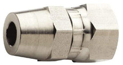 Made in USA - 9/16 x 3/8" Grade 316L Stainless Steel Pipe Swivel - Female JIC x Butt Weld End Connections - Eagle Tool & Supply