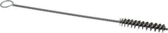Weiler - 2" Long x 3/8" Diam Steel Hand Tube Brush - Single Spiral, 8" OAL, 0.004" Wire Diam, 1/8" Shank Diam - Eagle Tool & Supply