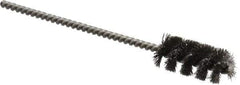 Weiler - 7/16" Diam Helical Steel Tube Brush - 0.005" Filament Diam, 1" Brush Length, 3-1/2" OAL, 1/8" Diam Stainless Steel Shank - Eagle Tool & Supply