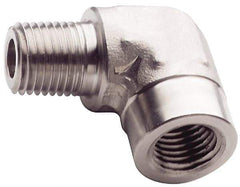 Made in USA - 3/8" Grade 316 Stainless Steel Pipe Fitting - FNPTF x MNPTF End Connections - Eagle Tool & Supply