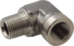 Made in USA - 3/8" Grade 316 Stainless Steel Pipe Fitting - FNPTF x MNPTF End Connections - Eagle Tool & Supply
