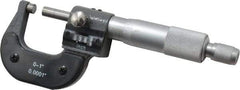 Value Collection - 0 to 1" Range, 0.0001" Graduation, Mechanical Outside Micrometer - Ratchet Stop Thimble, Digital Counter - Eagle Tool & Supply