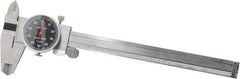 Value Collection - 0" to 6" Range, 0.001" Graduation, 0.1" per Revolution, Dial Caliper - Black Face - Eagle Tool & Supply