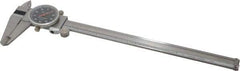Value Collection - 0" to 8" Range, 0.001" Graduation, 0.1" per Revolution, Dial Caliper - Black Face - Eagle Tool & Supply