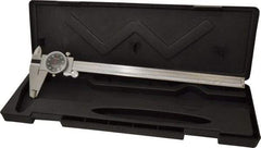 Value Collection - 0" to 12" Range, 0.001" Graduation, 0.1" per Revolution, Dial Caliper - Black Face - Eagle Tool & Supply