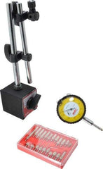 Value Collection - 0.001" Graduation, Indicator & Base Kit - 0.001 Inch Graduation, Includes Indicator, Magnetic Base, Point Set - Eagle Tool & Supply