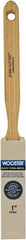 Wooster Brush - 1" Flat Hog Sash Brush - 2-7/16" Bristle Length, 5-1/8" Maple Fluted Handle - Eagle Tool & Supply