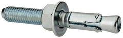 Powers Fasteners - 1/2" Diam, 1/2" Drill, 3-3/4" OAL, Wedge Expansion Concrete Anchor - 1018 Steel, Zinc-Plated Finish, Hex Nut Head, Hex Drive, 2" Thread Length - Eagle Tool & Supply