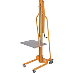 Wesco Industrial Products - 220 Lb Capacity, 59" Lift Height, Manual Steel Manually Operated Lift - Eagle Tool & Supply