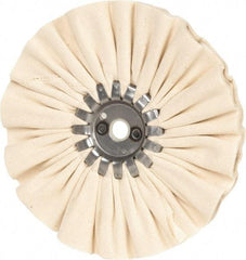 Made in USA - 7" Diam x 1/2" Thick Unmounted Buffing Wheel - 14 Ply, Bias Cut, 5/8" Arbor Hole - Eagle Tool & Supply