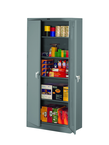 36"W x 18"D x 78"H Storage Cabinet, Welded Set Up, with 4 Adj. Shelves, Levelers, - Eagle Tool & Supply