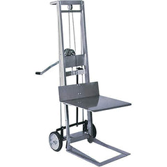 Wesco Industrial Products - 400 Lb Capacity, 40" Lift Height, Manual Winch Manually Operated Lift - Eagle Tool & Supply