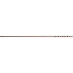 1/16″ Diam 7/8″ Flute Length 135° Cobalt Aircraft Extension Drill Straw Finish, Straight-Cylindrical Shank, Split Point, Self-Centering, Series CO500-12