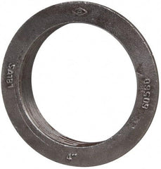 Made in USA - 4" Pipe, 5-3/4" Diam x 5/16" Thick, Tank Flange without Pilot - For Threaded Pipe, 1-7/32" Overall Height, 5-1/8" Bottom Diam, 4-13/16" Top Diam, Carbon Steel - Eagle Tool & Supply