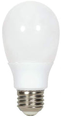 Value Collection - 9 Watt Fluorescent Residential/Office Medium Screw Lamp - 2,700°K Color Temp, 450 Lumens, A19, 6,000 hr Avg Life - Eagle Tool & Supply