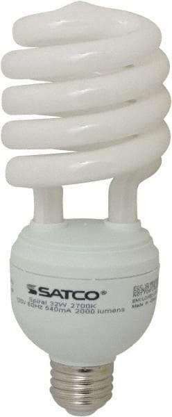 Value Collection - 32 Watt Fluorescent Residential/Office Medium Screw Lamp - 2,700°K Color Temp, 2,000 Lumens, T4, 8,000 hr Avg Life - Eagle Tool & Supply