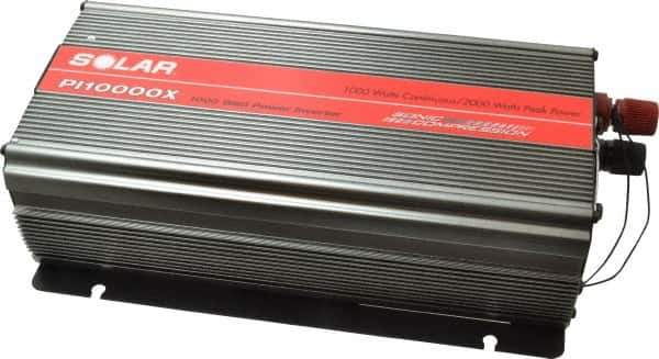 Value Collection - 2 Connection, 12 VDC Input, 110 VAC Output, 2,000 Peak Wattage, Power Inverter - 1,000 Watt Continuous Output Power - Eagle Tool & Supply