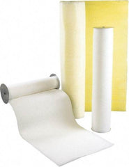 Made in USA - 65' Long x 31-7/8" Wide x 3/4" Thick Synthetic Automatic Air Filter Media Roll - MERV 4, 72% Arrestance Efficiency, 500 FPM Max Air Flow, 0.07" wpg Init Resist, 1" wpg Final Resist, Use with Any Unit - Eagle Tool & Supply