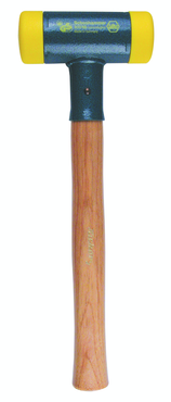 Dead Blow Recoilless Hammer -- 26 oz; Wood Handle; 1-5/8'' Head Diameter - Eagle Tool & Supply