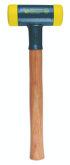 Dead Blow Recoilless Hammer -- 26 oz; Wood Handle; 1-5/8'' Head Diameter - Eagle Tool & Supply