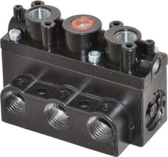 ARO/Ingersoll-Rand - 1/4" Inlet x 1/4" Outlet, Pilot Actuator, Pilot Return, 2 Position, Body Ported Solenoid Air Valve - 54 CFM, 1.5 CV, 4 Way, 150 psi, 2-15/16" Long x 1-15/16" Wide x 1-15/16" High, 0 to 180°F - Eagle Tool & Supply