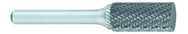 SA-16 -- 3/4 x 3/4 LOC x 1/4 Shank x 2 OAL Cylindrical Carbide Medium Tough Cut Burr - Eagle Tool & Supply