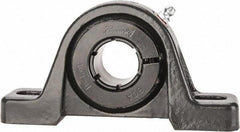 Browning - 1" ID, 5-1/2" OAL x 2-13/16" OAH Pillow Block - 1,651 Lb Static Cap, 2,801 Lb Dyn Cap, 4-1/8" Btw Mnt Hole Ctrs, 1-7/16" Base-to-Ctr Ht, Cast Iron - Eagle Tool & Supply