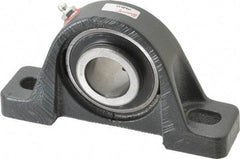 Browning - 1-1/4" ID, 6-3/4" OAL x 3-11/16" OAH Pillow Block Air Handling - 3,493 Lb Static Cap, 5,782 Lb Dyn Cap, 5" Btw Mnt Hole Ctrs, 1-7/8" Base-to-Ctr Ht, Cast Iron - Eagle Tool & Supply