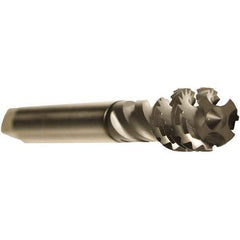 Emuge - M20x2.50 Metric 4 Flute 6H Modified Bottoming Spiral Flute Tap - Cobalt, GLT-1 Finish, 140mm OAL, Right Hand Flute, Right Hand Thread, Series Enorm - Eagle Tool & Supply